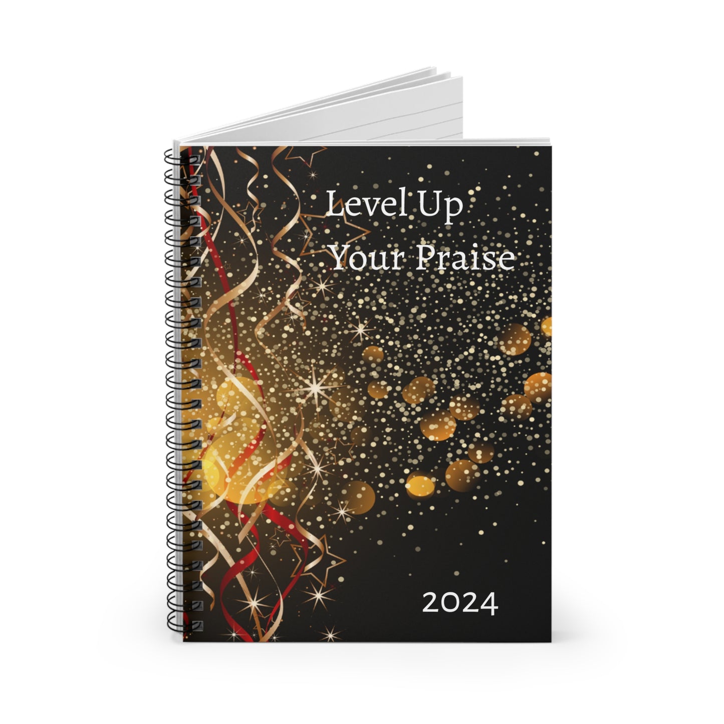 Level Up your Praise: Spiral Notebook - Ruled Line