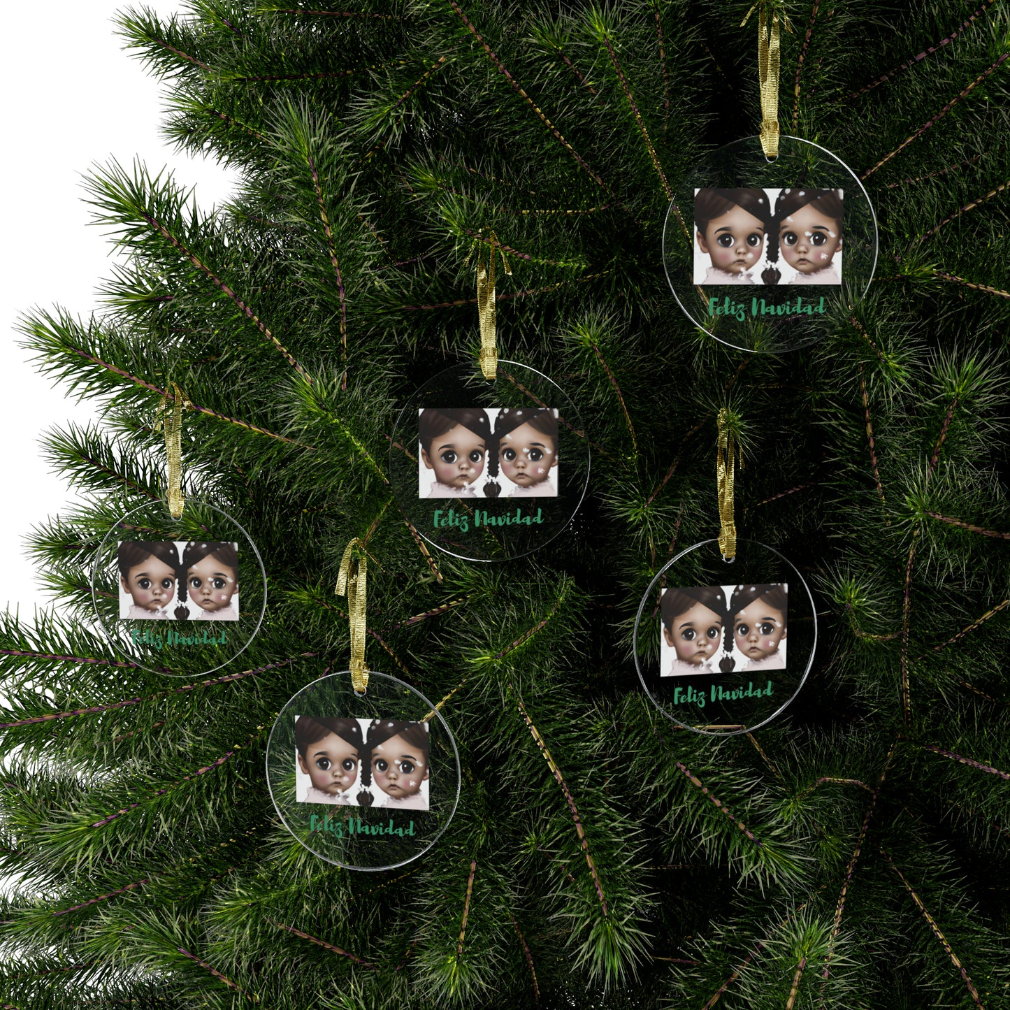 LOVELY!  Feliz Navidad Acrylic Ornaments
