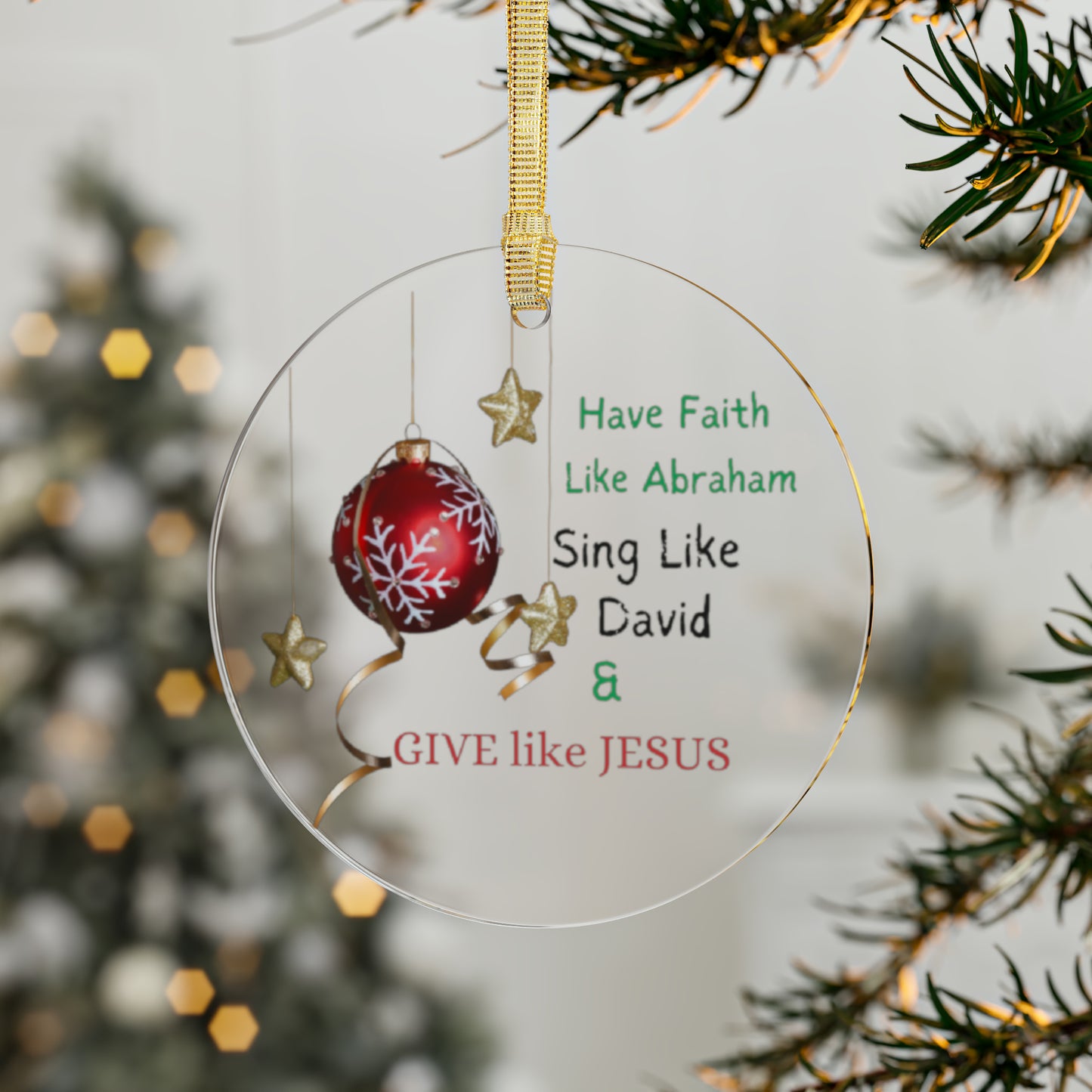 Have Faith Like Abraham v.2 | Acrylic Ornaments
