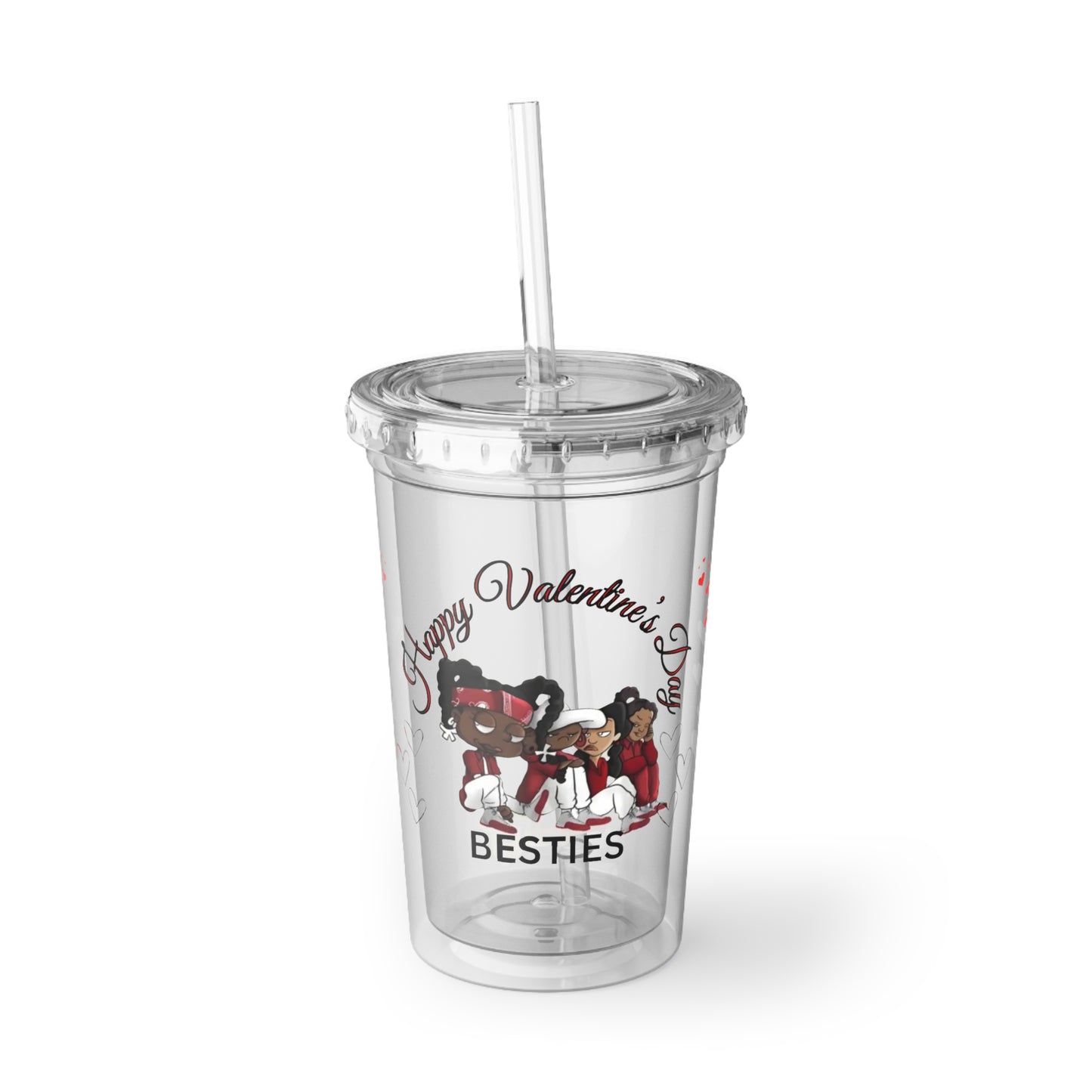Happy Valentines Day - Besties - Suave Acrylic Cup