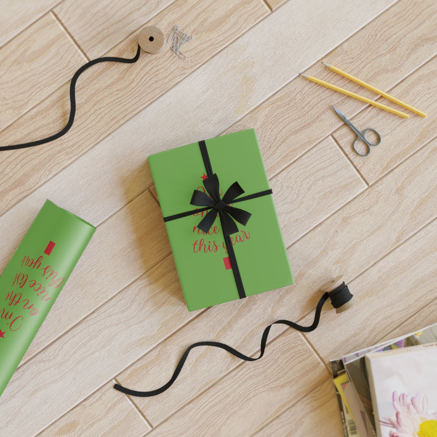 Im on the Nice List: Gift Wrapping Paper Rolls, 1pc