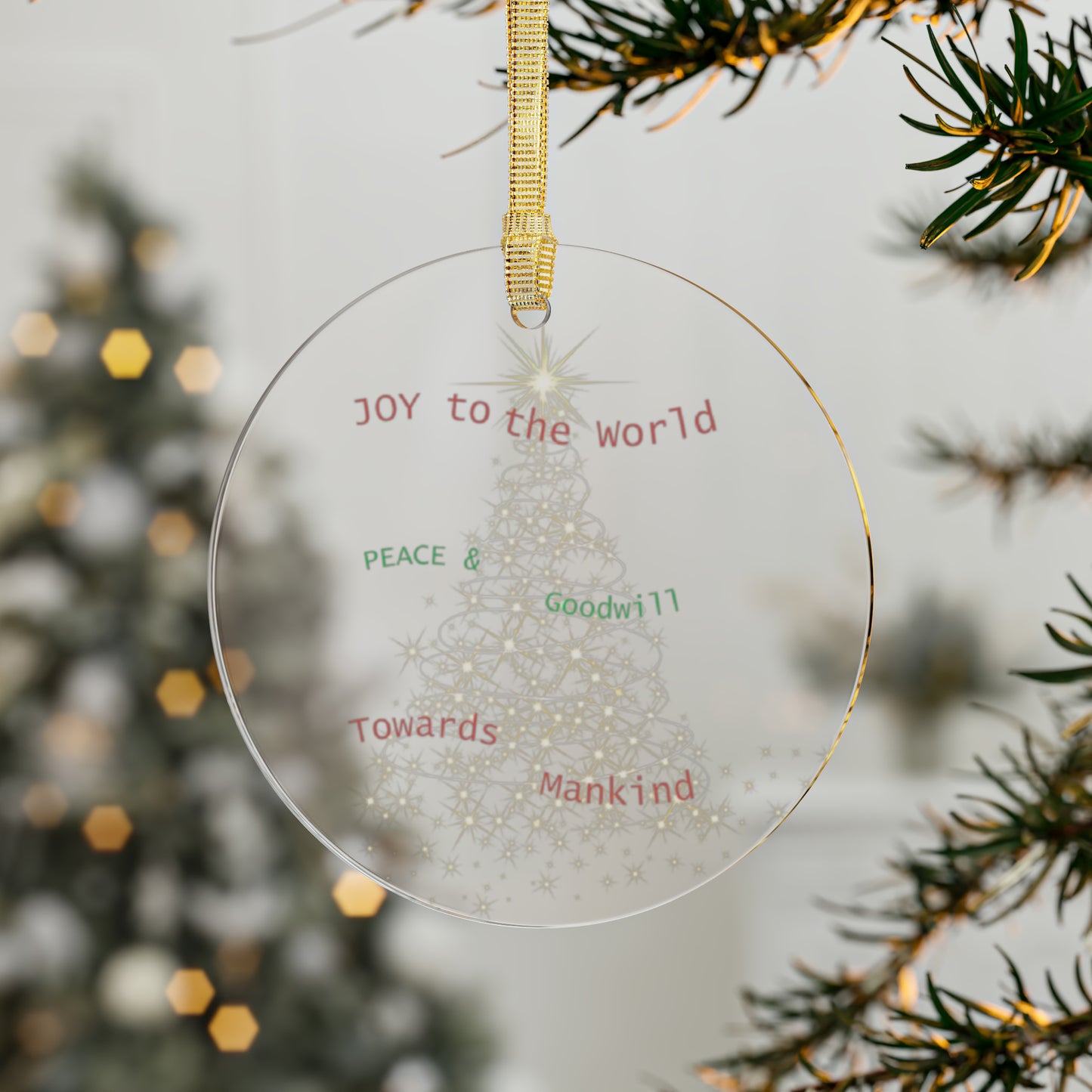 Joy to The World | Acrylic Ornament