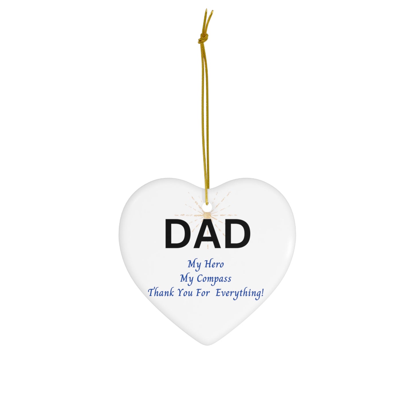 Dad |Ceramic Ornament, 4 Shapes