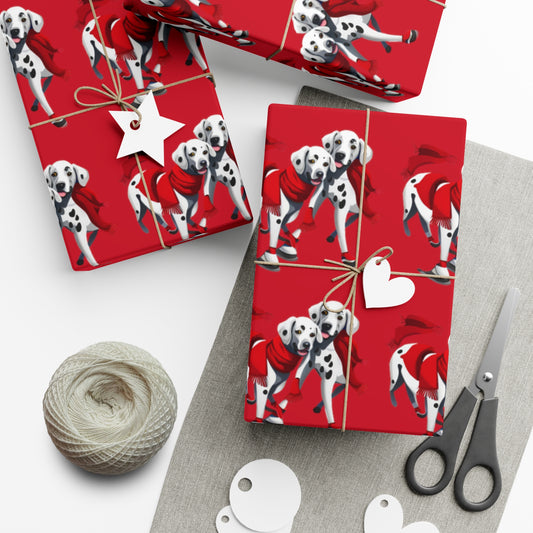 Dalmation Holiday Gift Wrap Papers