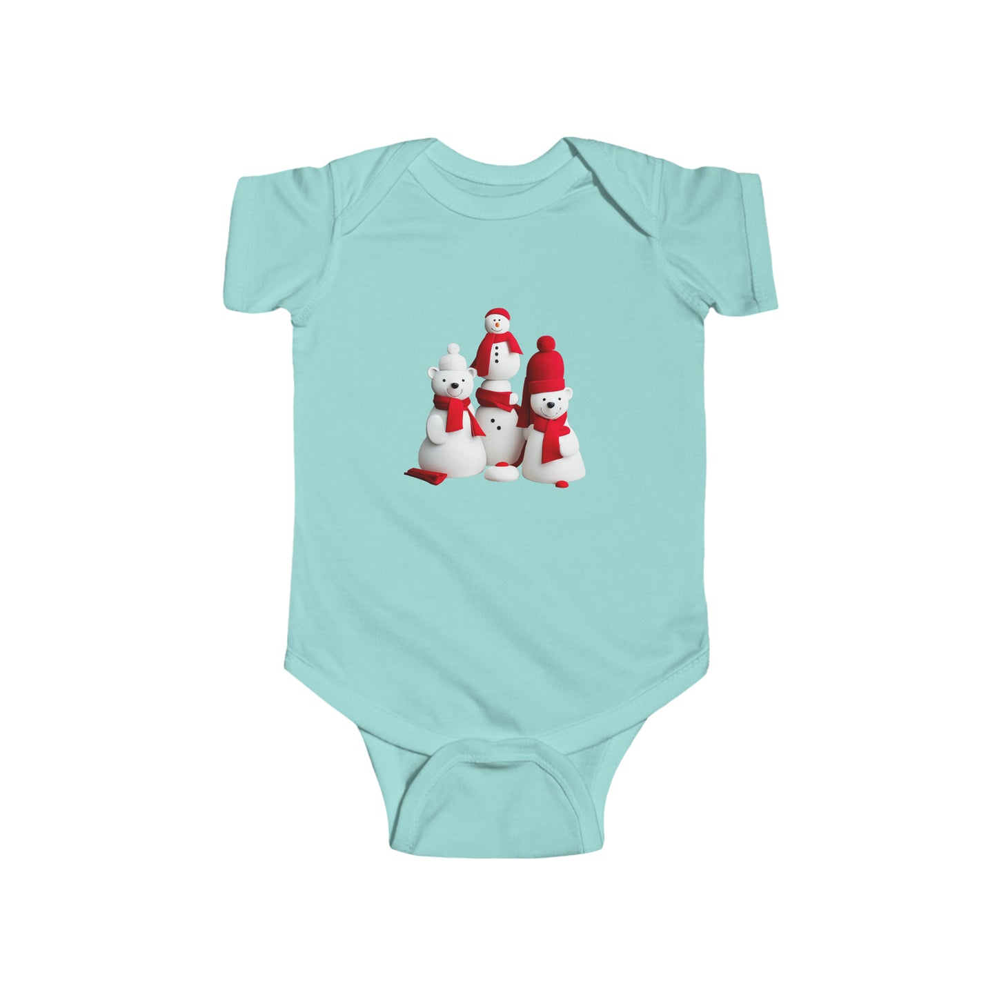 Polar bear festivities one piece | Infant Fine Jersey Bodysuit
