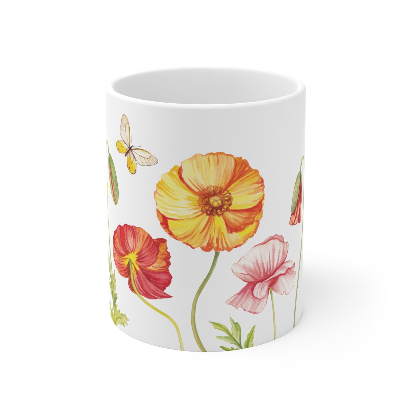 Yellow Flowers Ceramic Mug 11oz
