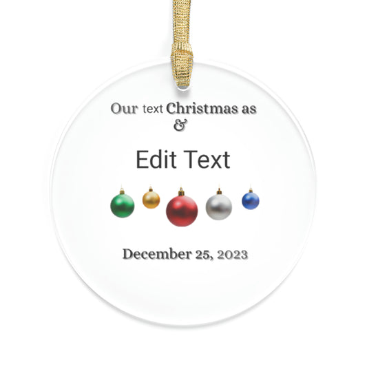 Personalize this Acrylic Ornaments