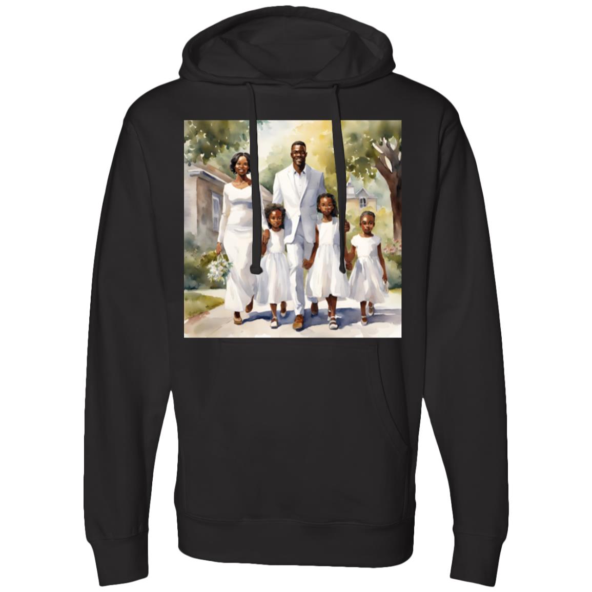 Family that prays Sunday - Midweight Hooded Sweatshirt