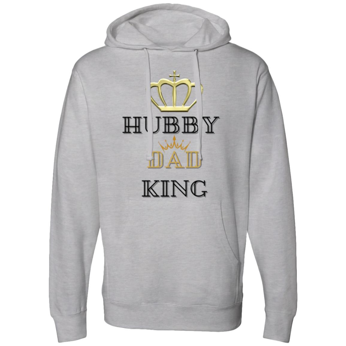 Matching Couples HUBBY DAD KING  | Midweight Hooded Sweatshirt