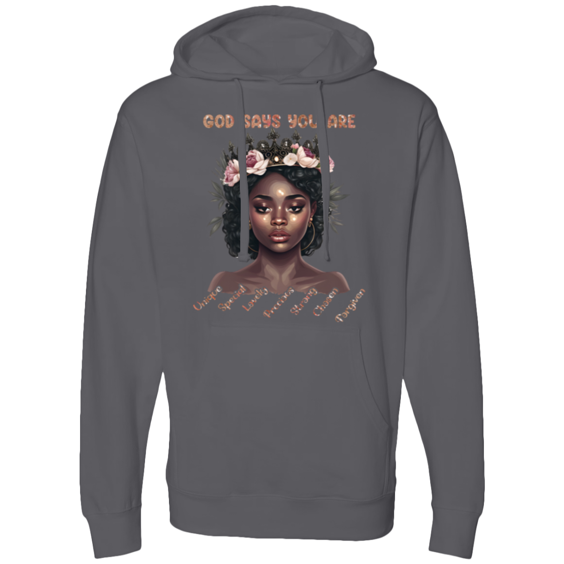 Affirmations GOD Says You Are| Midweight Hooded Sweatshirt