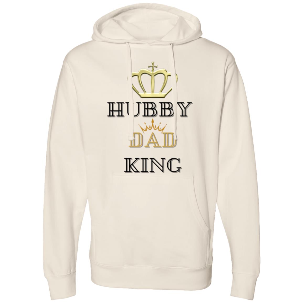 Matching Couples HUBBY DAD KING  | Midweight Hooded Sweatshirt