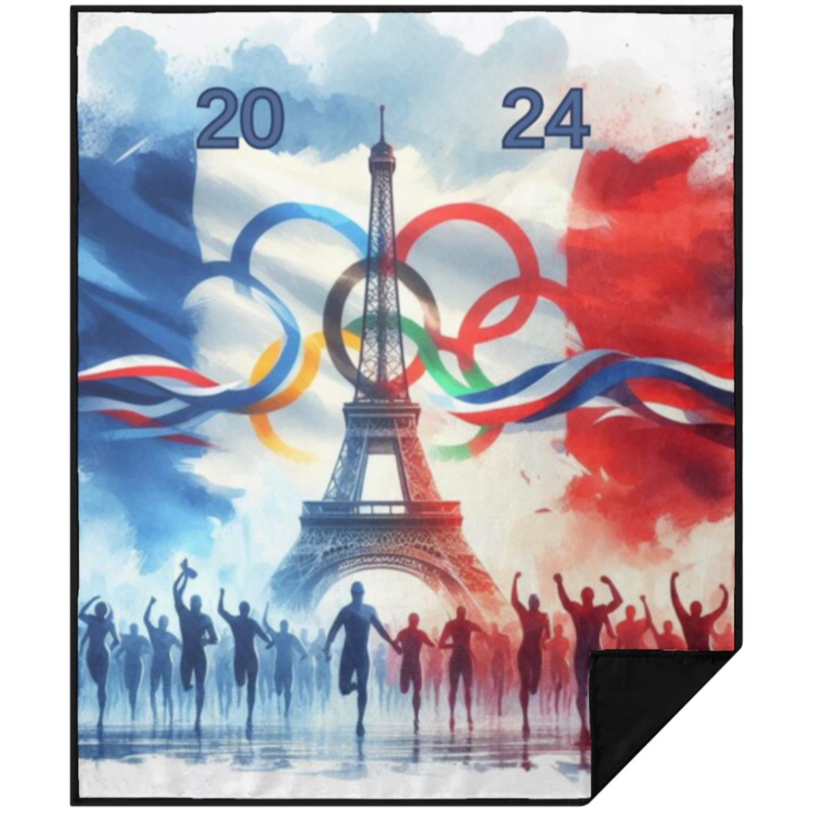 Paris Olympic blanket Paris Olympics inspired  Picnic Blanket 50x60