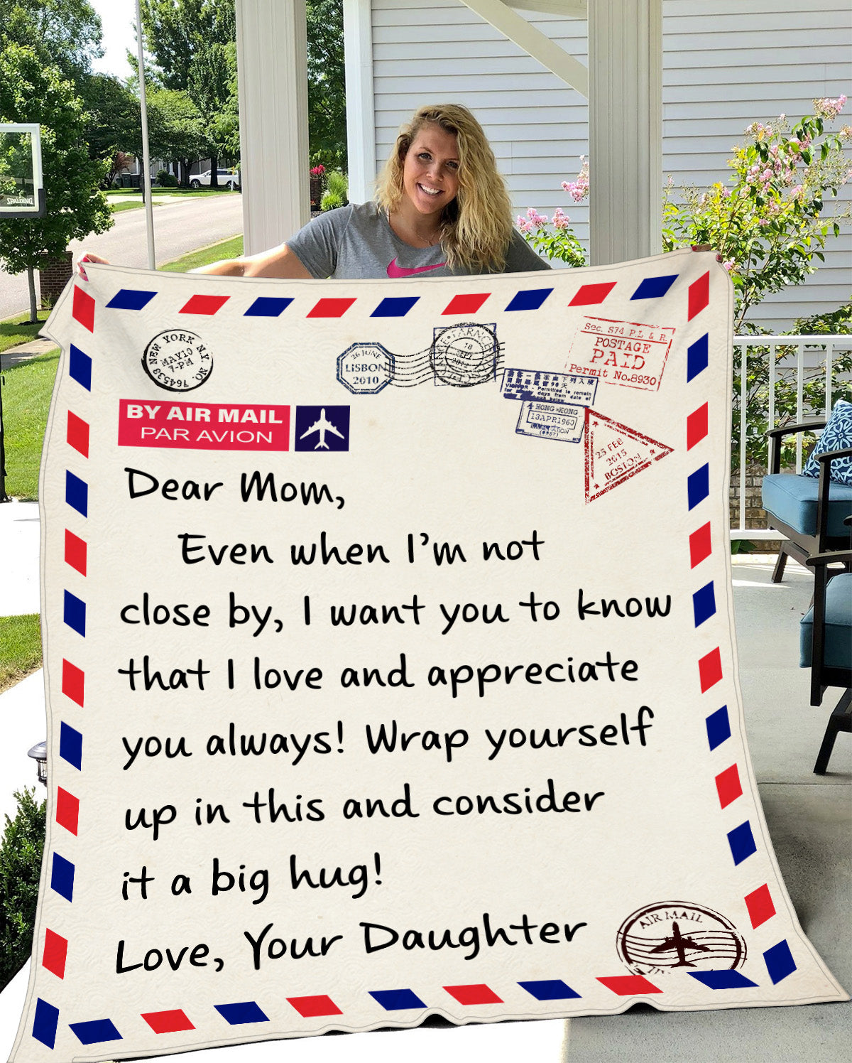 Mom Letter 16 copy Dear Mom Letter | Premium Sherpa Blanket 50x60