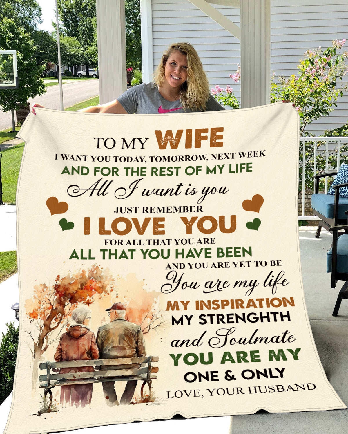 Wife For The Rest Of My Life Blanket | Premium Mink Sherpa Blanket 50x60