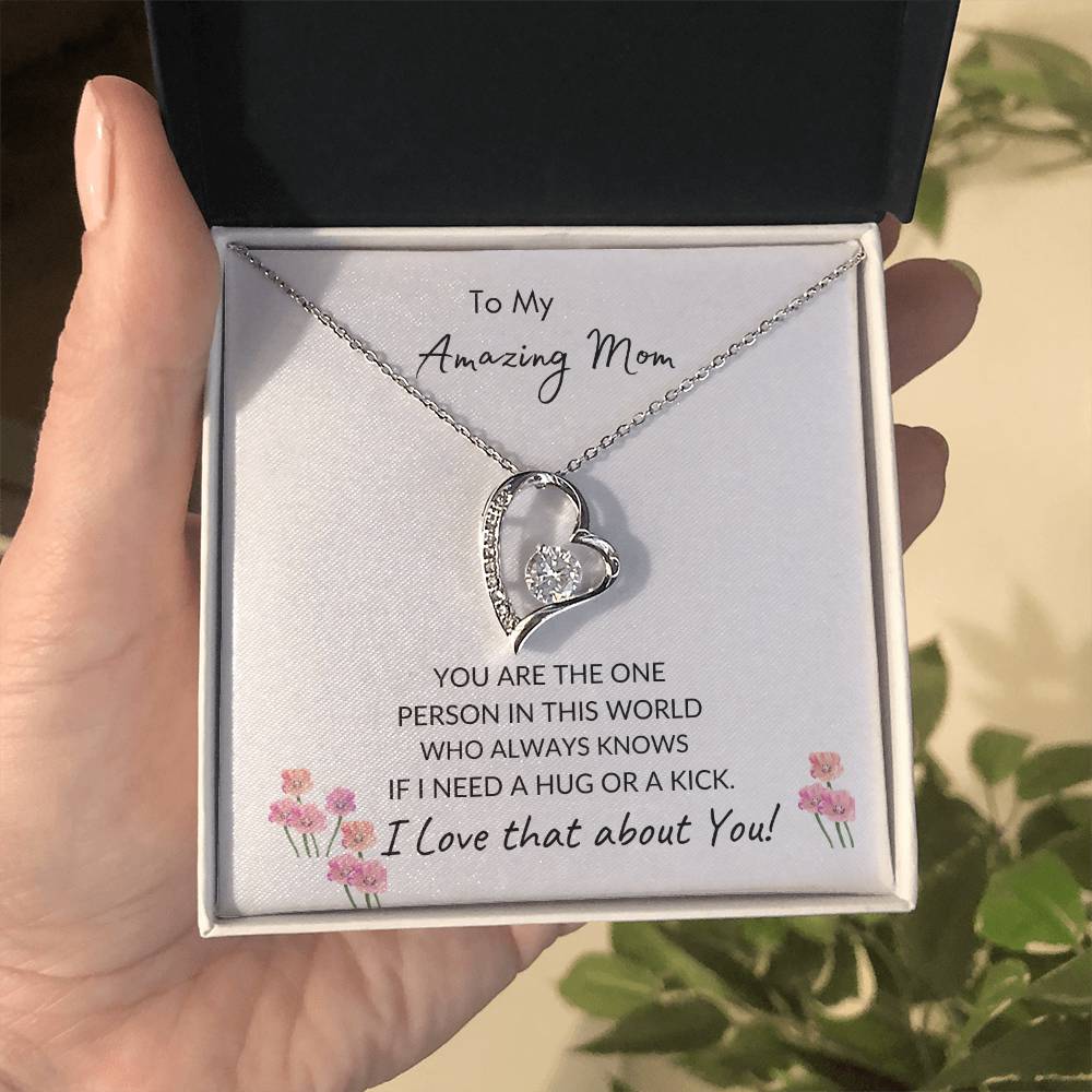 To My Amazing Mom | Forever Heart Necklace