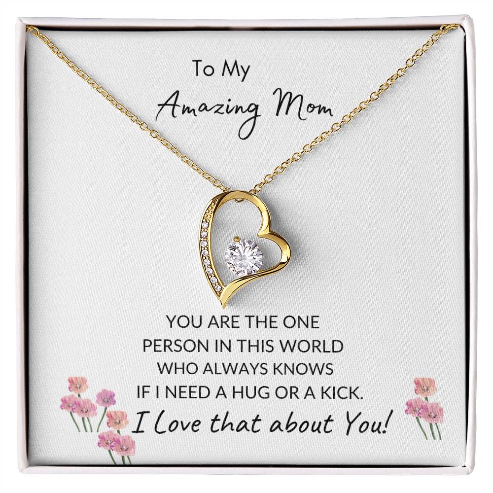To My Amazing Mom | Forever Heart Necklace